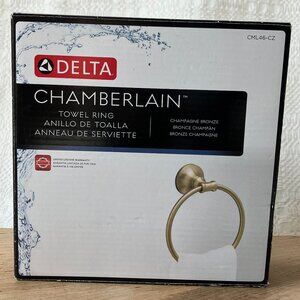 Delta Chamberlain Wall Mount Round Closed Towel Ring in Champagne Bronze - NEW!